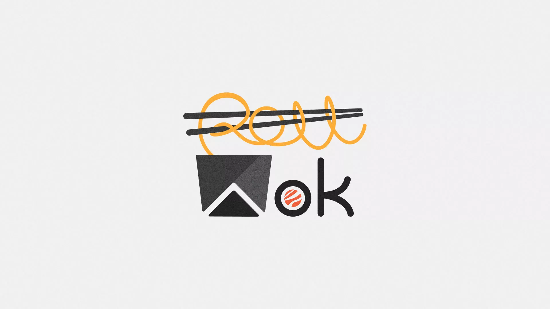 Разработка логотипа в Байкальске для суши-бара «Roll Wok Club» Разработка логотипа в Байкальске для суши-бара «Roll Wok Club»